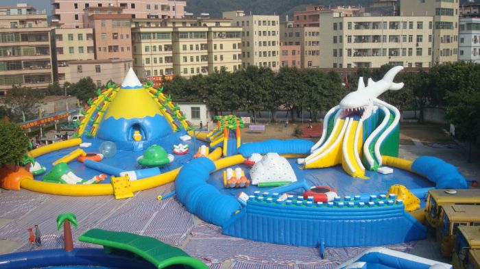 Giant Adults And Kits Inflatable Water Slide Pool for Funny Amusement Games