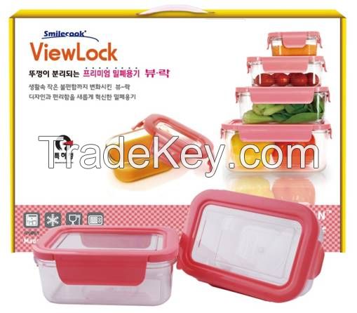 BPA-free Food storage, Viewlock