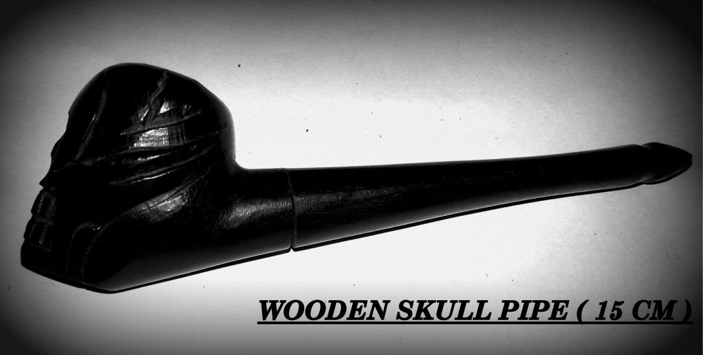 Wood sherlock  skull craft Pipe