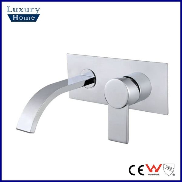 single hole waterfall gravity casting 4" centerset wall mounted kitchen faucet 