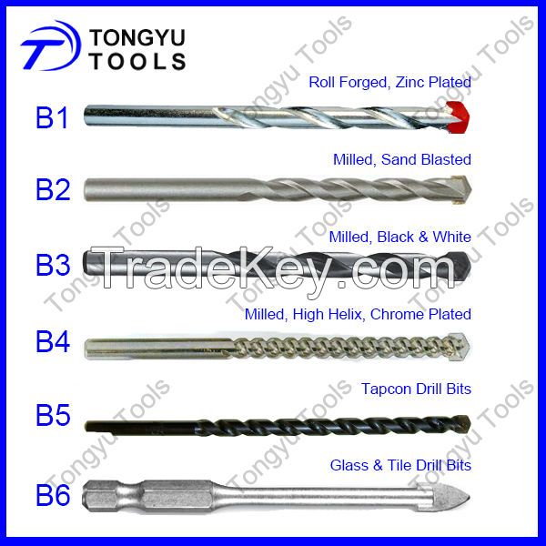 Tungsten Carbide Tip Ceramic Drill Bit Masonry Drill Bit for Granite