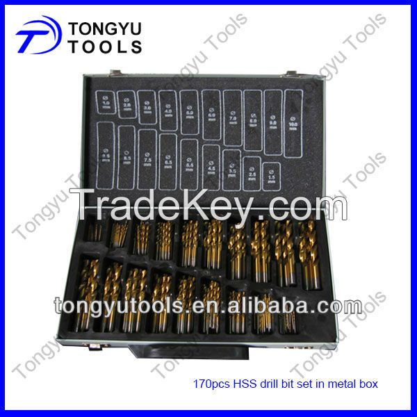 Fully Ground DIN338 HSS Twist Drill Bit for Metal Drilling