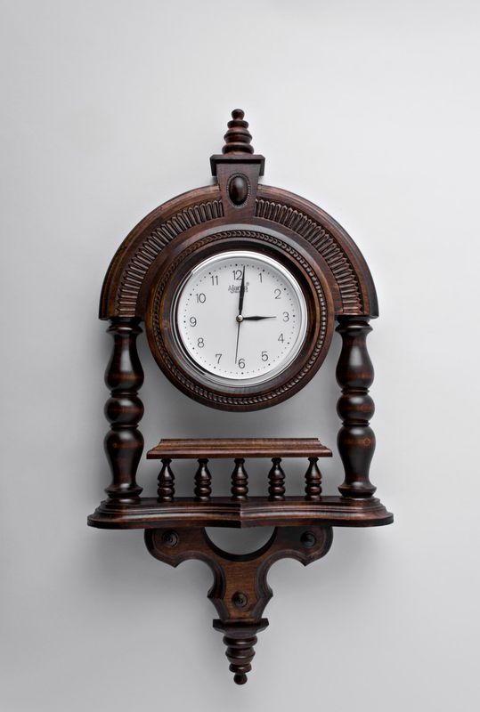 Wall wood clock. 