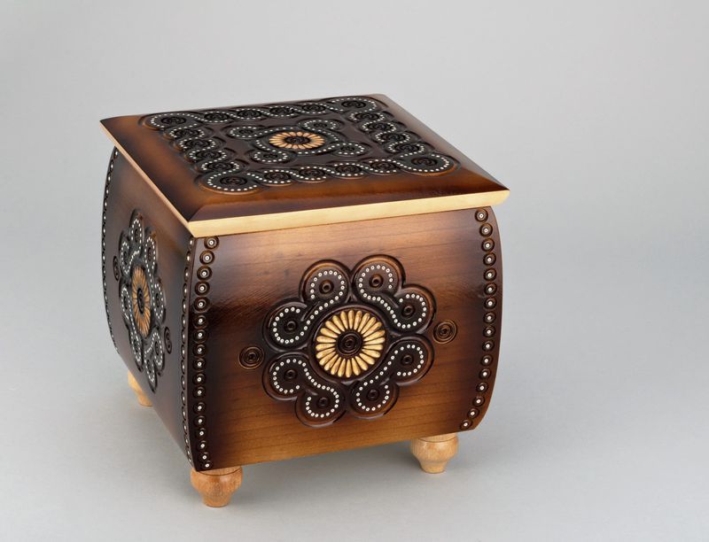High carved box