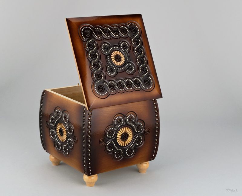 High carved box