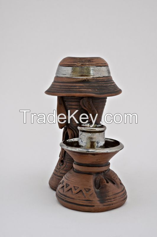 Ceramic candlestick candle holder