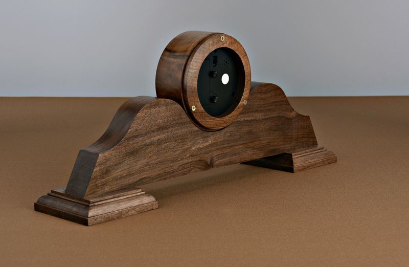 Wooden desk clock