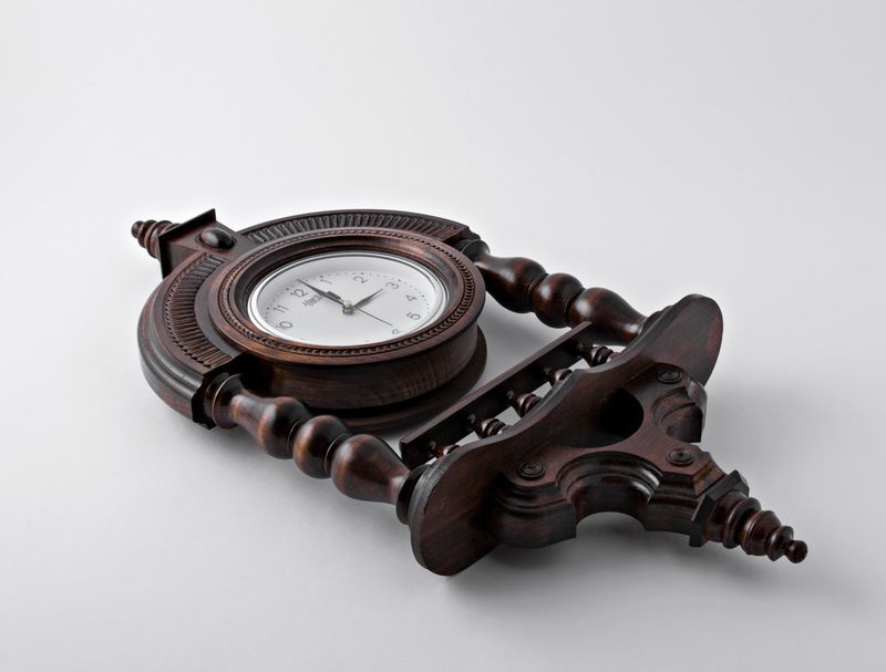Wall wood clock. 