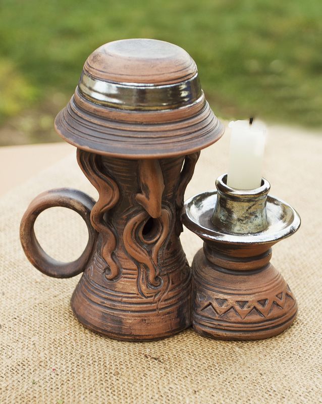 Ceramic candlestick candle holder 
