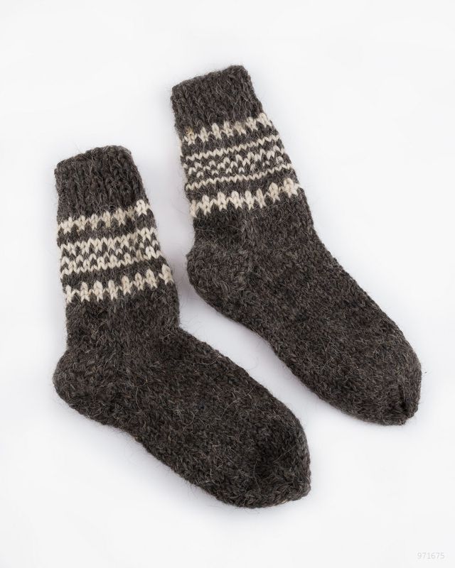 Woolen socks for men knitted by hand