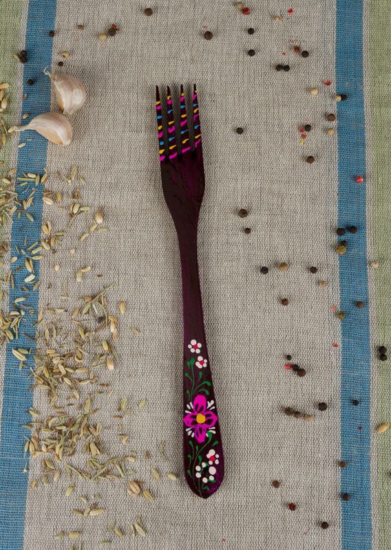 Decorative wooden fork