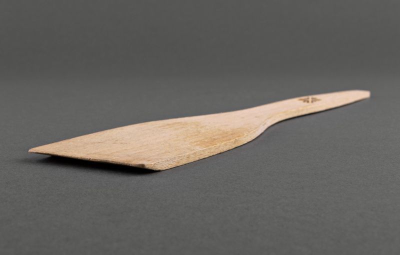 Wooden spatula with decoration