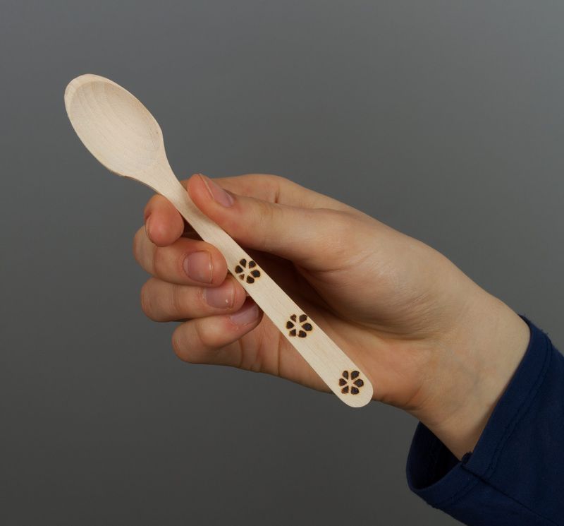 Wooden teaspoon