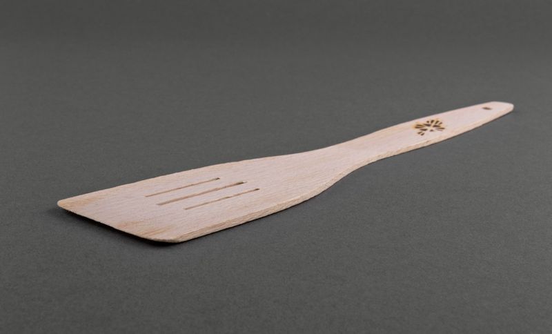 Wooden stirring spatula
