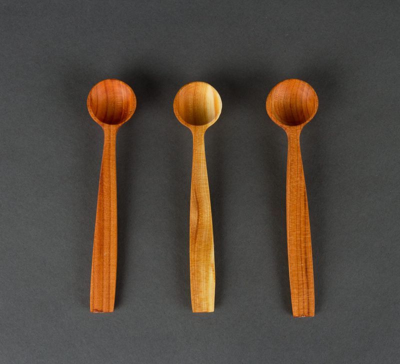 Small wooden spoon for salt