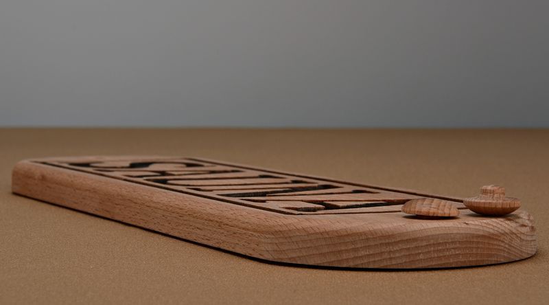 Wooden nameplate for sauna