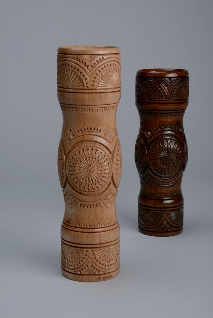 Decorative table wooden vase 