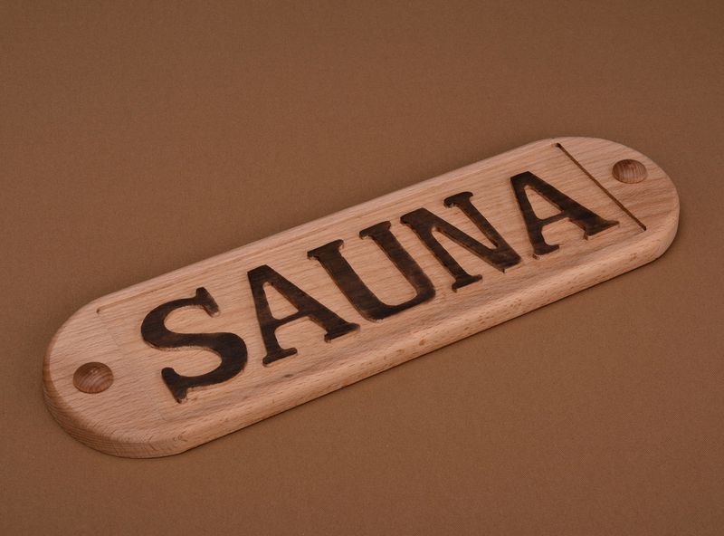 Nameplate "Sauna"