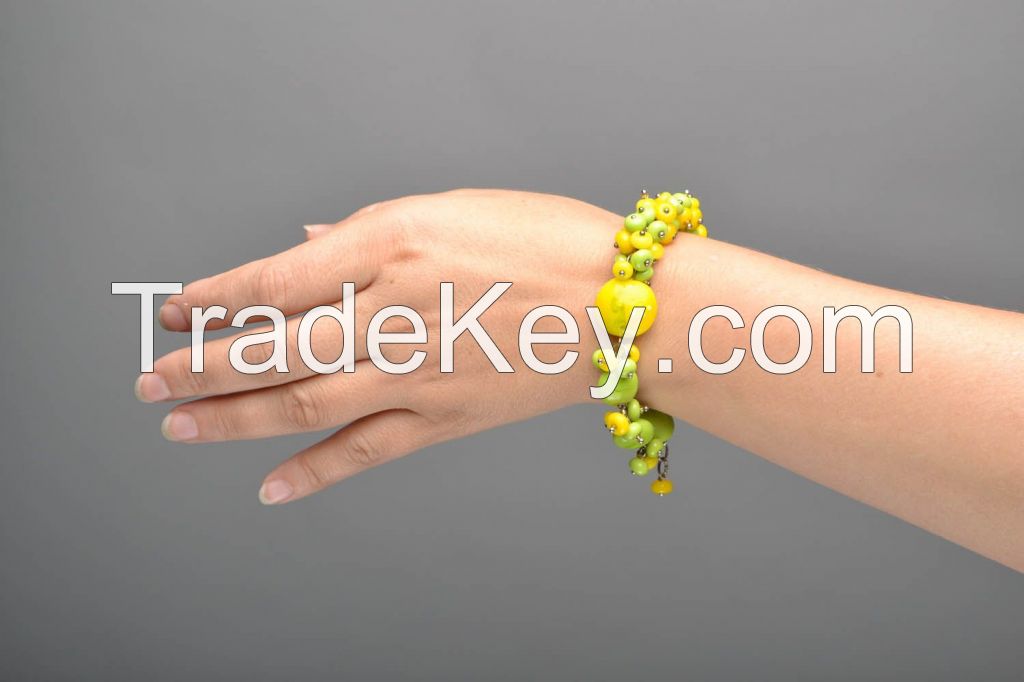 Yellow and green bracelet