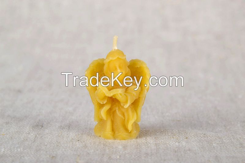 Candle made of natural wax "Angel"