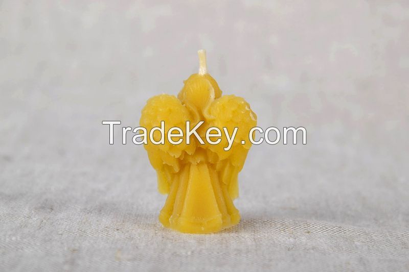 Candle made of natural wax "Angel"