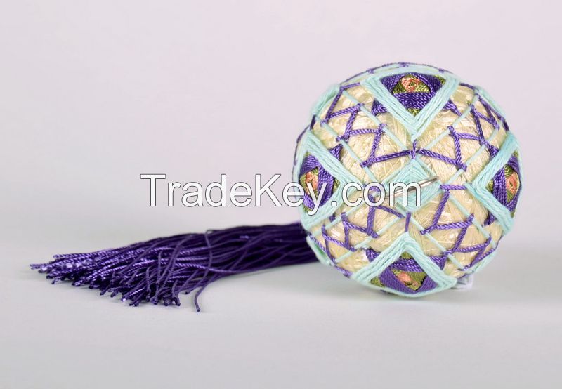 Interior pendant Temari Christmas tree ball