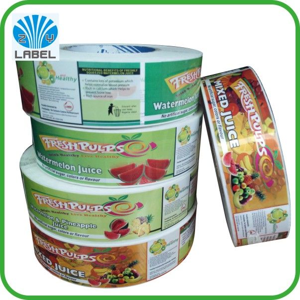 OEM factory printing directly custom adhesive food stickers with competitive price and high quality