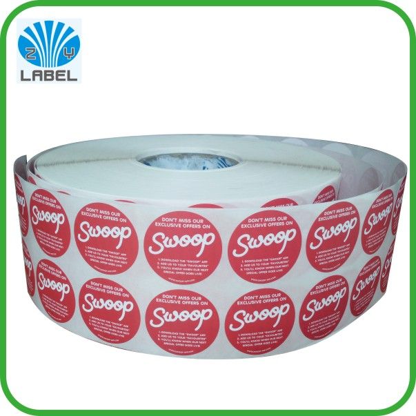 Roll Adhesive Permenant Or Removable Vinyl Sticker For Printe Labelsr