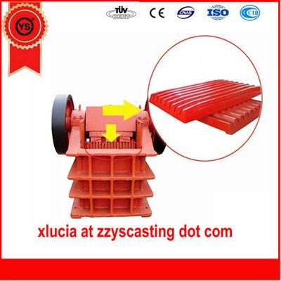 jaw crusher jaw plate/jaw crusher plate/crusher jaw plate