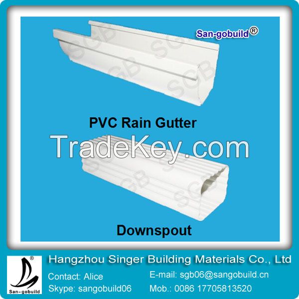 China most professional  PVC rain guttermanufacture