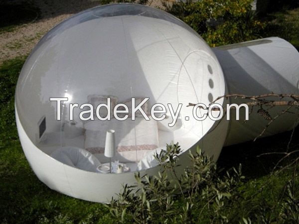 Half Transparent Inflatable Dome Sight-Seeing Beach Tent