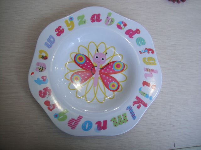 Melamine Coloured bowl With Decal