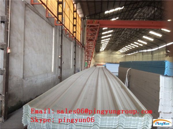 clear one layer PVC roof sheet/ PVC roofing sheet  