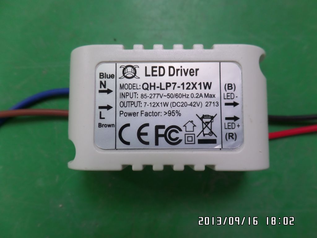 LED driver 12W 11W 10W 9W 0.3A 300mA 7-12S-1PX1 Qihan built in  constant current power supply lighting transformer