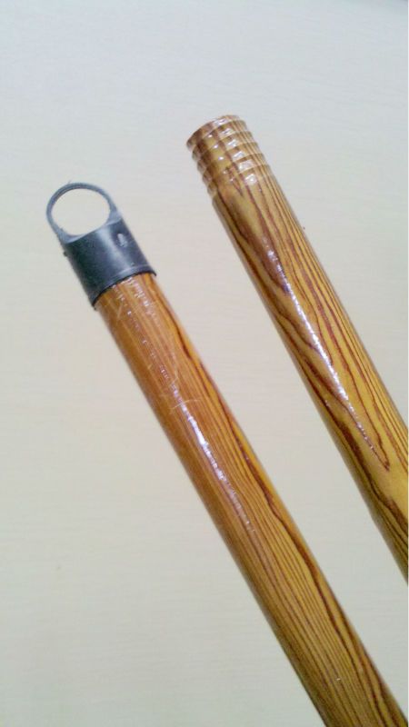 PVC coated wooden broom handle