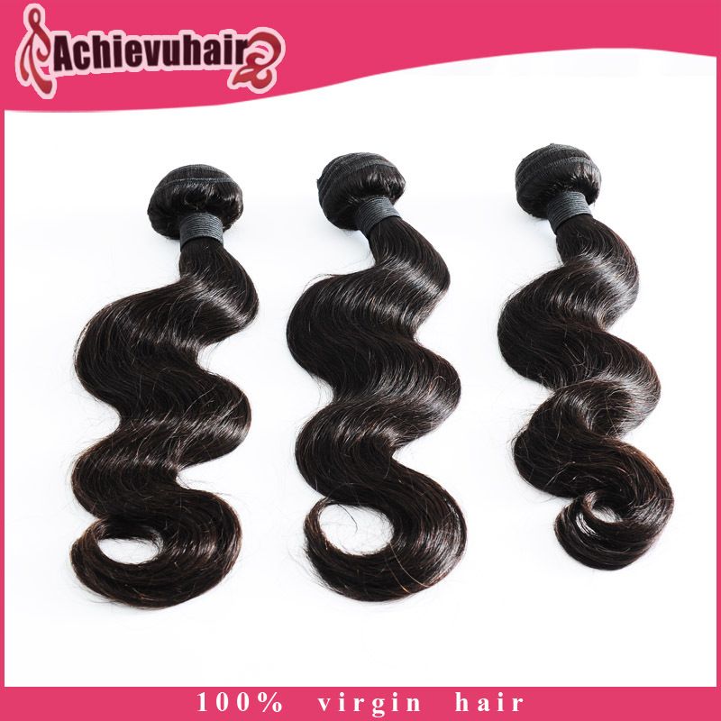 100% human hair Brazilian/Peruvian/Indian remy virgin hair 6A grade body wave hair