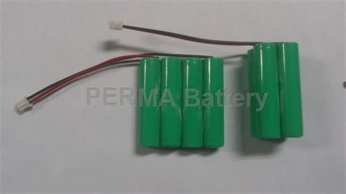 NiMH AAA 4.8v 900mAh battery pack with JST Connector