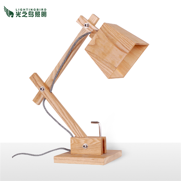 wooden table lamp