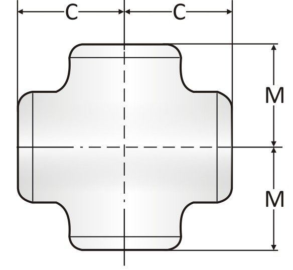 Pipe Fitting Tees and Crosses