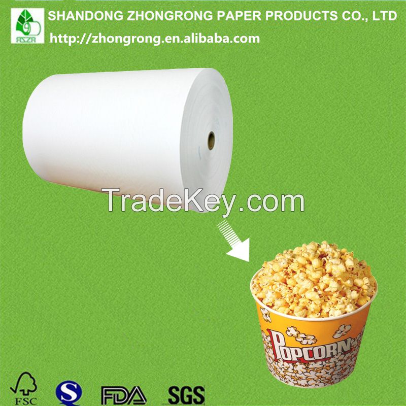 PE coated paper for popcorn cups