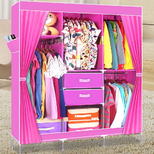 Portable fabric Wardrobe with high quality