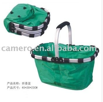 Folding Shopping Picnic Basket Aluminum frame