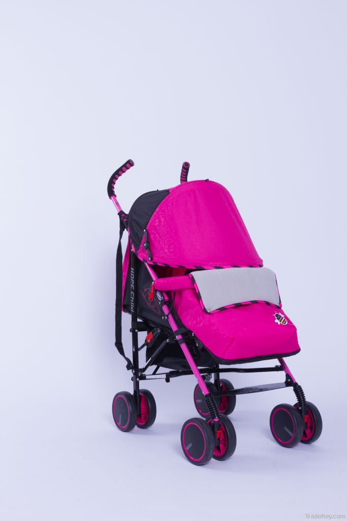 baby stroller with footcover and cotton cushion