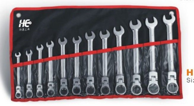 12pcs flexible gear wrench sets