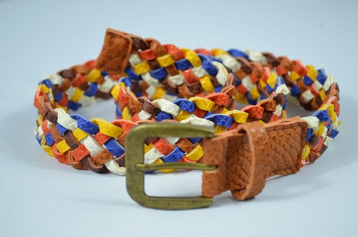 New design colorful braided PU Belt For Lady,Casual Belt