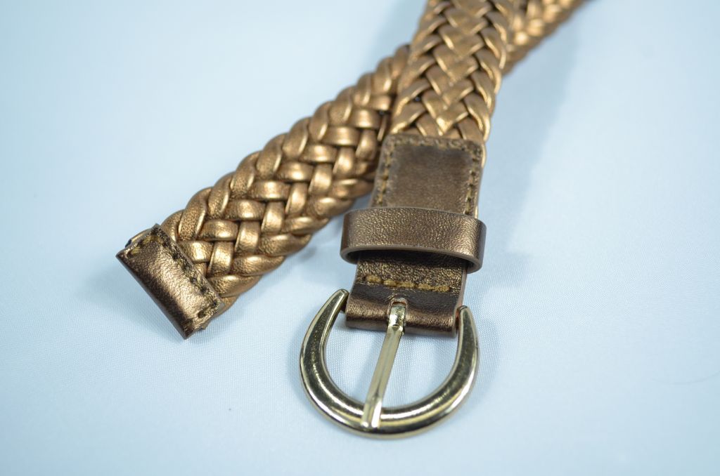 Fashional Braided PU Belt,Classic Fashionable Belt,Metal PU Belt