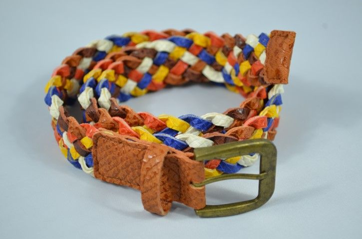 New design colorful braided PU Belt For Lady,Casual Belt