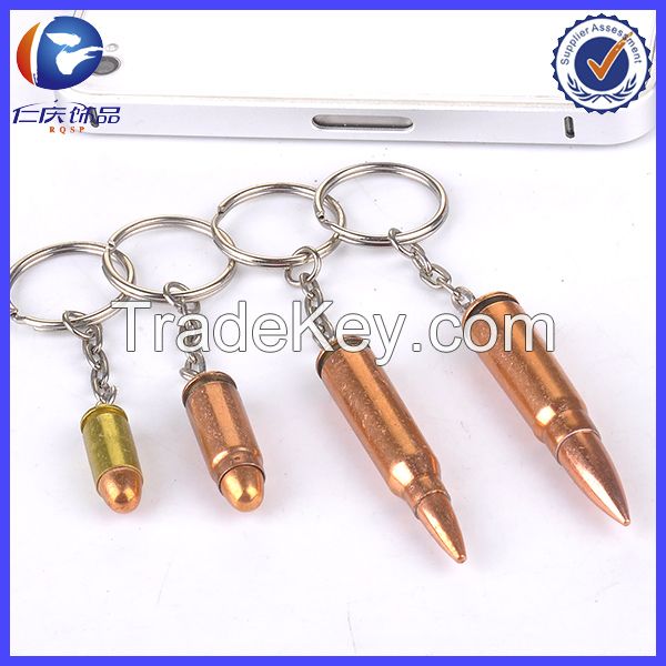 Fashion military favor keyring men's best gift Bullet key chain