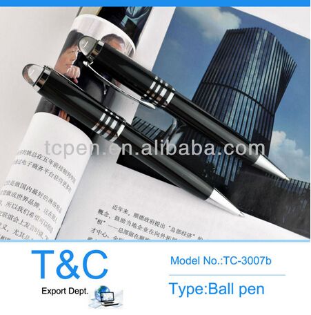 Hot sale ball point pen with crystal head