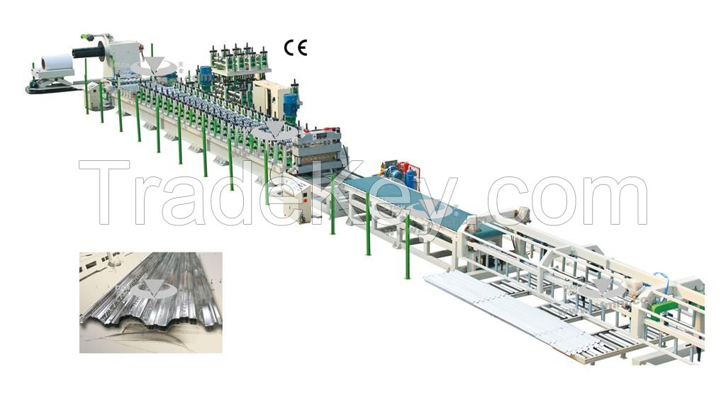 Steel deck roll forming machine